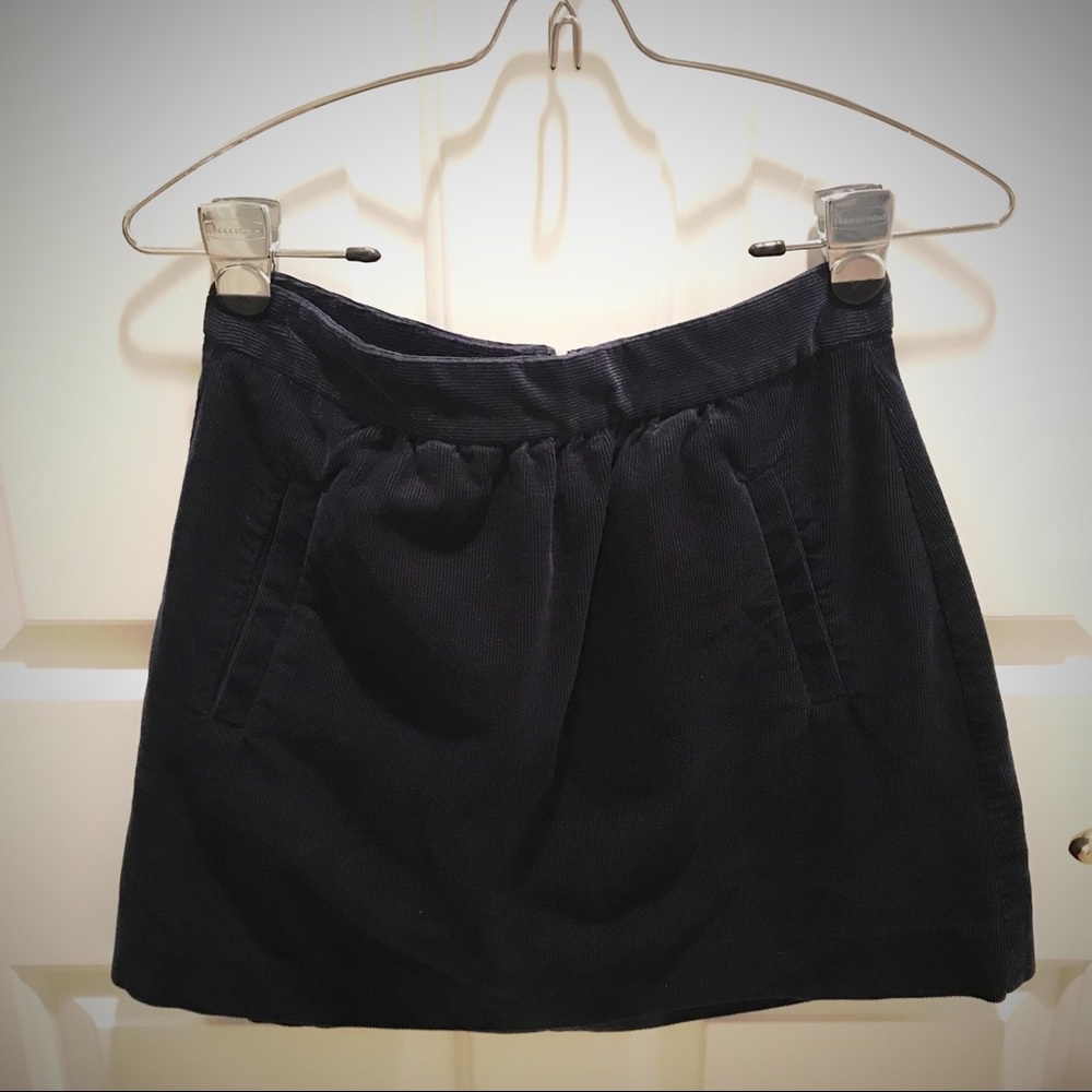NEW! J.Crew Navy Corduroy Skirt 💙